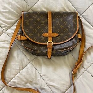 Louis Vuitton Monogram Crossbody in Brown and Tan